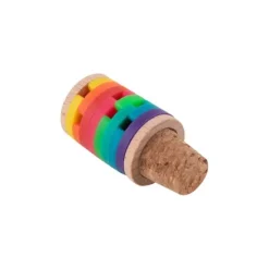 Gift Campaign Tappo in sughero e legno con anelli identificativi colorati in silicone></noscript> Gadget Per Vino