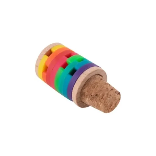 Gift Campaign Tappo in sughero e legno con anelli identificativi colorati in silicone> Gadget Per Vino