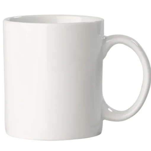 Gift Campaign Tazza bianca di gres progettata per la sublimazione da 300ml> Tazze Per Sublimazione Con Foto