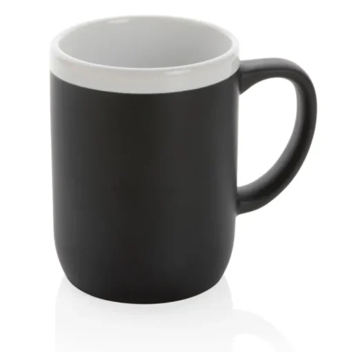 Gift Campaign Tazza con logo ceramica finitura opaca bordo bianco 300ml White Deco> Tazze Mug