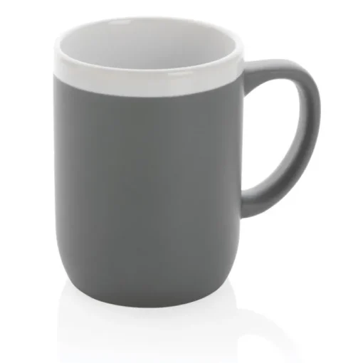 Gift Campaign Tazza con logo ceramica finitura opaca bordo bianco 300ml White Deco> Tazze Mug