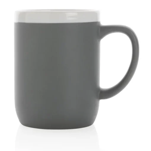 Gift Campaign Tazza con logo ceramica finitura opaca bordo bianco 300ml White Deco> Tazze Mug
