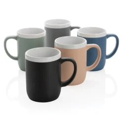 Gift Campaign Tazza con logo ceramica finitura opaca bordo bianco 300ml White Deco></noscript> Tazze Mug