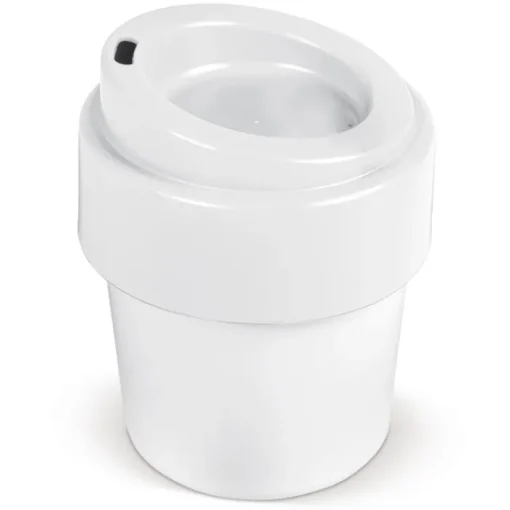Gift Campaign Tazza da asporto con tappo colorato in bioplastica riciclabile 240ml> Bicchieri Take Away