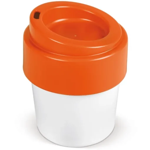 Gift Campaign Tazza da asporto con tappo colorato in bioplastica riciclabile 240ml> Bicchieri Take Away