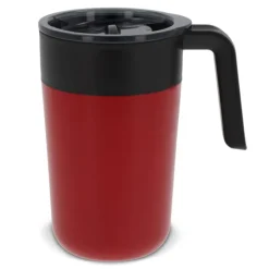 Gift Campaign Tazza da viaggio con manico in acciaio inox e PP a doppia parete 400ml></noscript> Bicchieri Termici Personalizzati