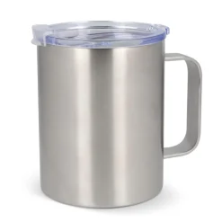 Gift Campaign Tazza da viaggio in acciaio e ceramica con manico e tappo 350ml></noscript> Bicchieri Take Away