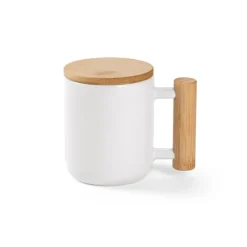 Gift Campaign Tazza di porcellana con coperchio e manico di bambù da 320 ml></noscript> Tazze Mug