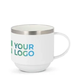 Gift Campaign Tazza impilabile in acciaio riciclato con interno in ceramica da 330ml></noscript> Tazze Mug