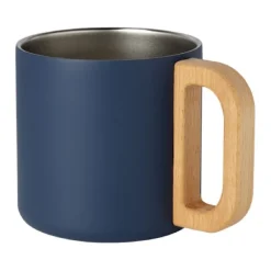 Gift Campaign Tazza in acciaio inox riciclato con manico in legno di faggio 360ml></noscript> Gadget Ecologici