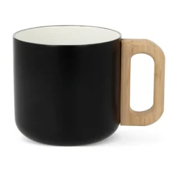 Gift Campaign Tazza in acciaio riciclato e ceramica con manico effetto bambù 330ml></noscript> Tazze Mug