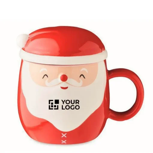 Gift Campaign Tazza in ceramica personalizzata con Babbo Natale da 370ml Happy Santa> Gadget Natalizi