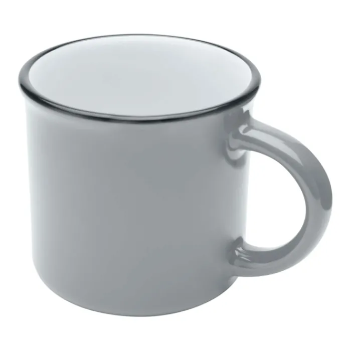Gift Campaign Tazza in ceramica vintage con bordo nero 240ml> Tazze Mug