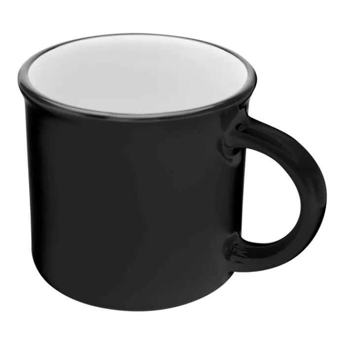 Gift Campaign Tazza in ceramica vintage con bordo nero 240ml> Tazze Mug