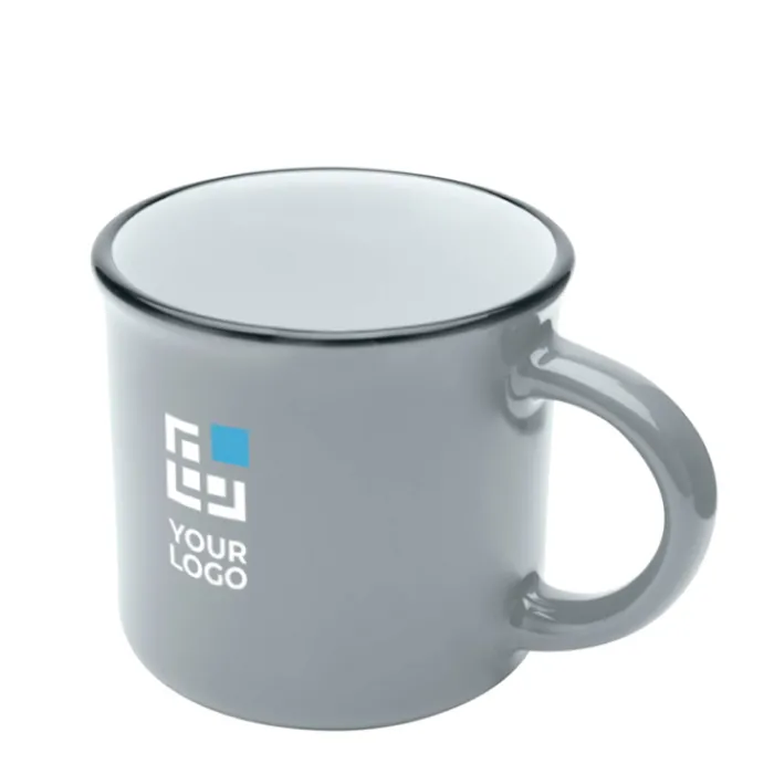 Gift Campaign Tazza in ceramica vintage con bordo nero 240ml> Tazze Mug