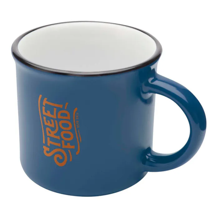 Gift Campaign Tazza in ceramica vintage con bordo nero 240ml> Tazze Mug