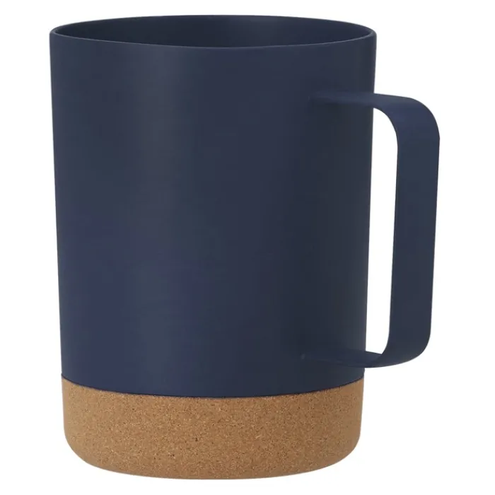 Gift Campaign Tazza in PP con base in sughero e manico quadrato da 400ml> Bicchieri Termici Personalizzati