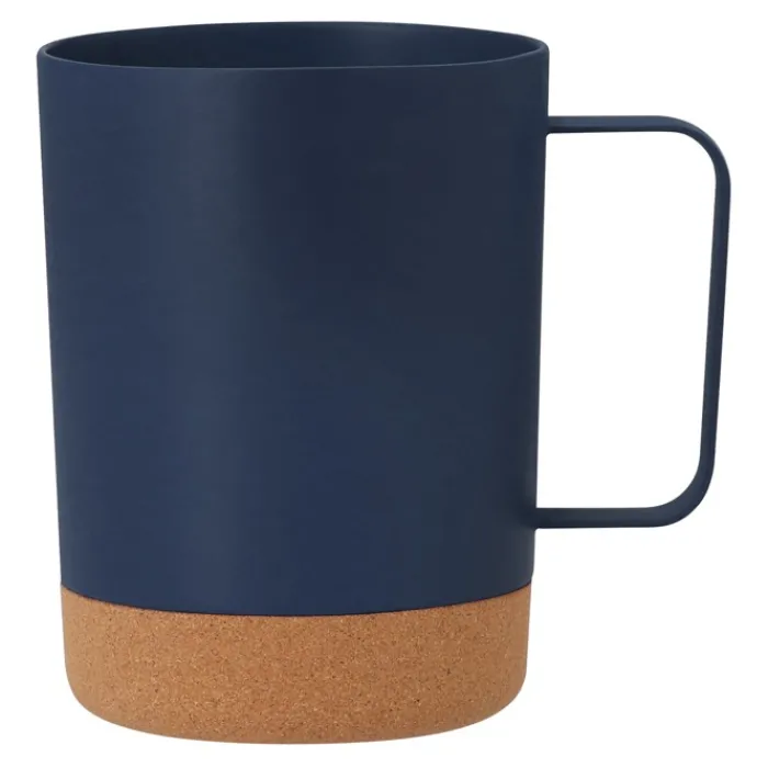 Gift Campaign Tazza in PP con base in sughero e manico quadrato da 400ml> Bicchieri Termici Personalizzati