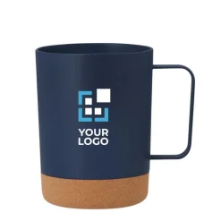 Gift Campaign Tazza in PP con base in sughero e manico quadrato da 400ml></noscript> Bicchieri Termici Personalizzati