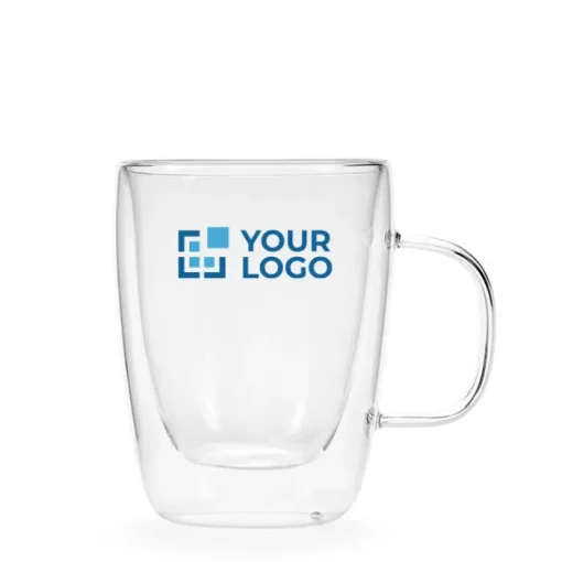 Gift Campaign Tazza in vetro borosilicato a doppia parete da 260 ml> Tazzine Da Caffè E Tazze Tè