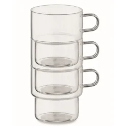 Gift Campaign Tazza in vetro borosilicato con design impilabile da 300ml></noscript> Tazzine Da Caffè E Tazze Tè