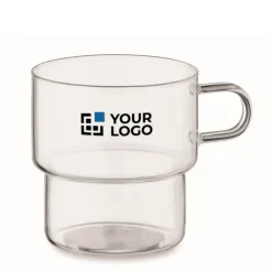 Gift Campaign Tazza in vetro borosilicato con design impilabile da 300ml></noscript> Tazzine Da Caffè E Tazze Tè