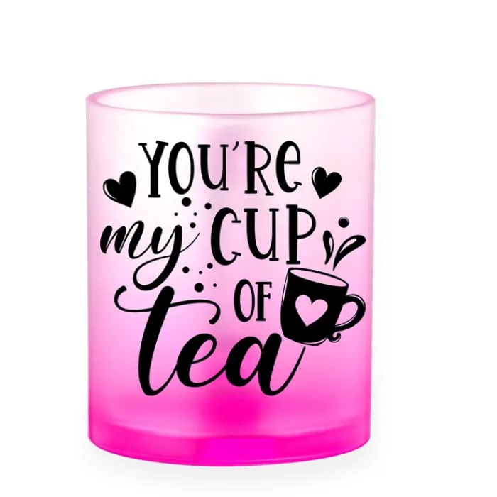 Gift Campaign Tazza in vetro con finitura opaca e colori sfumati da 350 ml> Tazze Per Sublimazione Con Foto