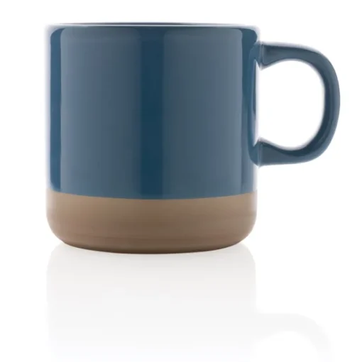 Gift Campaign Tazza personalizzata corpo smaltato con base naturale 360ml Artisanal> Tazze Mug