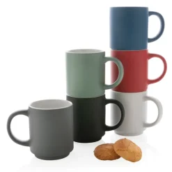 Gift Campaign Tazza personalizzata in ceramica impilabile colori assortiti 180ml></noscript> Tazze Mug