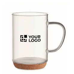 Gift Campaign Tazza personalizzata in vetro base in sughero 400ml Crystal Cork><noscript><img width=