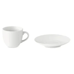 Gift Campaign Tazza piccola caffè in ceramica con piattino per transfer 80ml Lungo> Tazzine Da Caffè E Tazze Tè