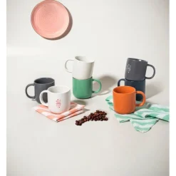 Gift Campaign Tazza piccola in ceramica con finitura opaca ed effetto rustico 90ml><noscript><img width=