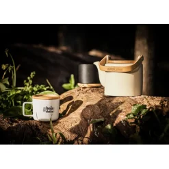 Gift Campaign Tazza promozionale in ceramica con coperchio bamboo 230ml Small Cover></noscript> Tazze Mug