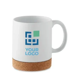 Gift Campaign Tazza promozionale in ceramica da 280 ml con base in sughero></noscript> Tazze Mug