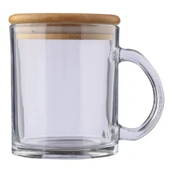 Gift Campaign Tazza promozionale in vetro riciclato con tappo in bambù da 300 ml></noscript> Tazzine Da Caffè E Tazze Tè