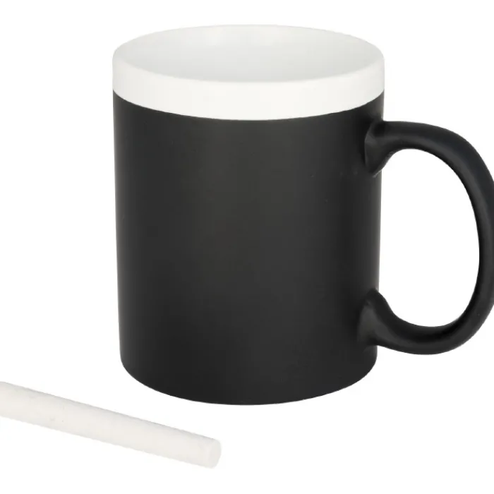 Gift Campaign Tazza promozionale lavagna con gessetto incluso 330ml Chalk> Tazze Mug