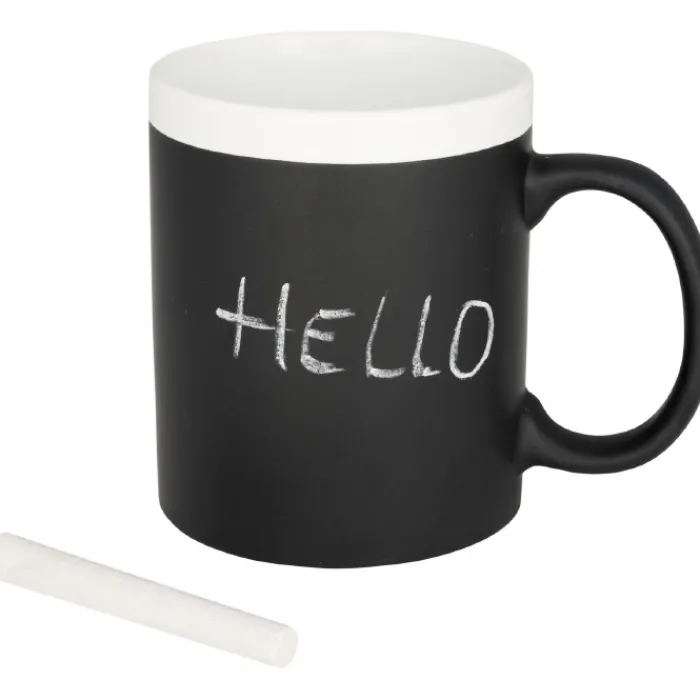Gift Campaign Tazza promozionale lavagna con gessetto incluso 330ml Chalk> Tazze Mug