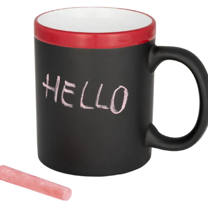Gift Campaign Tazza promozionale lavagna con gessetto incluso 330ml Chalk> Tazze Mug