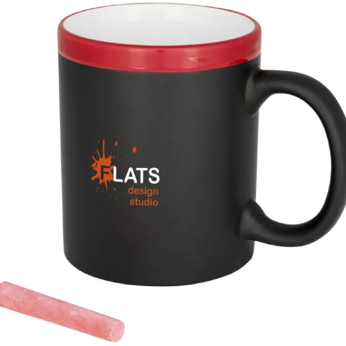 Gift Campaign Tazza promozionale lavagna con gessetto incluso 330ml Chalk> Tazze Mug