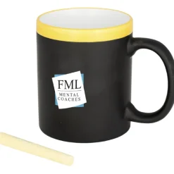 Gift Campaign Tazza promozionale lavagna con gessetto incluso 330ml Chalk><noscript><img width=
