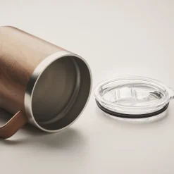Gift Campaign Tazza termica a doppia parete con aspetto in legno da 300ml></noscript> Bicchieri Termici Personalizzati