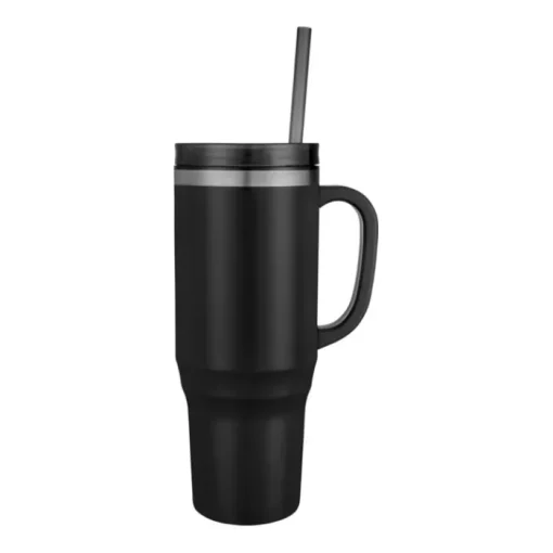 Gift Campaign Tazza termica con cannuccia a doppia parete in acciaio e plastica 1,2l> Bicchieri Termici Personalizzati