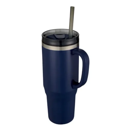 Gift Campaign Tazza termica con cannuccia a doppia parete in acciaio e plastica 1,2l> Bicchieri Termici Personalizzati