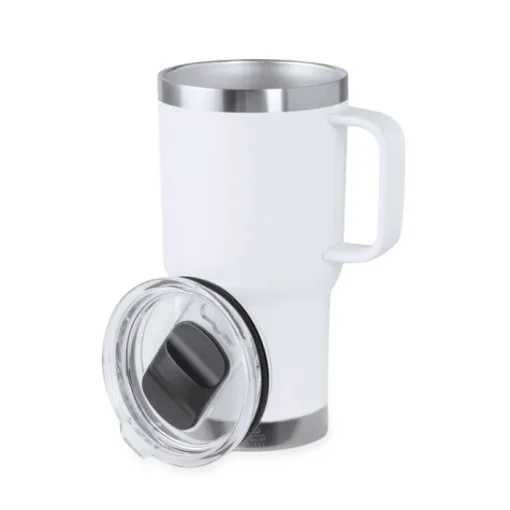 Gift Campaign Tazza termica da viaggio a doppia parete in acciaio riciclato 600ml> Bicchieri Termici Personalizzati