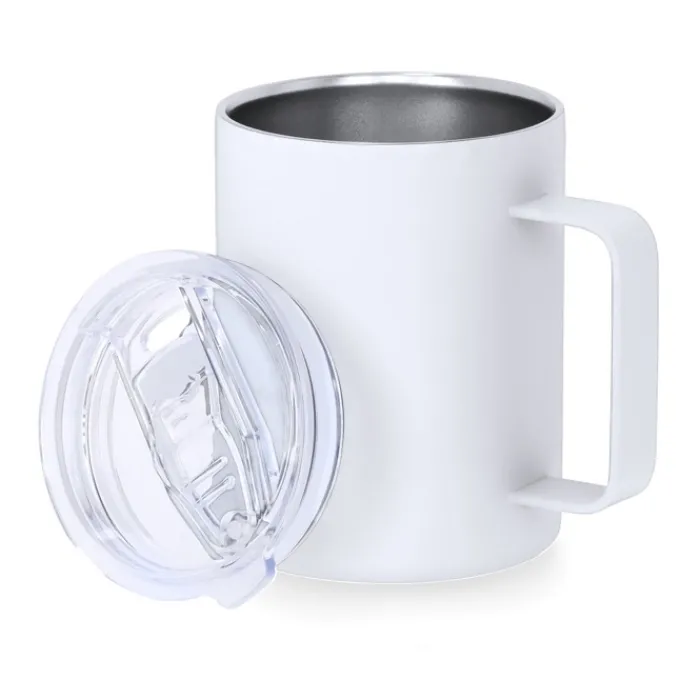 Gift Campaign Tazza termica in acciaio inox con finitura in gomma 400ml> Bicchieri Take Away
