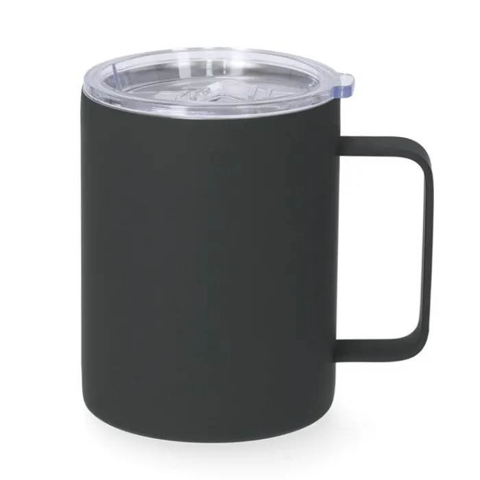 Gift Campaign Tazza termica in acciaio inox con finitura in gomma 400ml> Bicchieri Take Away