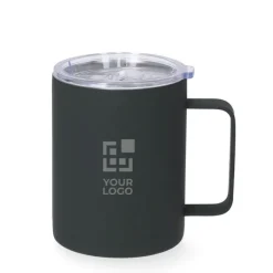 Gift Campaign Tazza termica in acciaio inox con finitura in gomma 400ml><noscript><img width=
