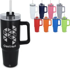 Gift Campaign Tazza termica in acciaio inox compatibile con portabicchieri 800ml><noscript><img width=