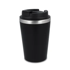 Gift Campaign Tazza termica in acciaio inox con tappo nero e bordo argentato 350ml></noscript> Bicchieri Termici Personalizzati