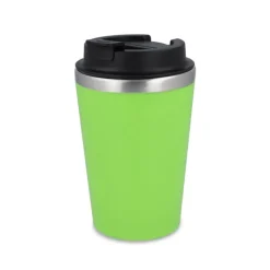 Gift Campaign Tazza termica in acciaio inox con tappo nero e bordo argentato 350ml></noscript> Bicchieri Termici Personalizzati